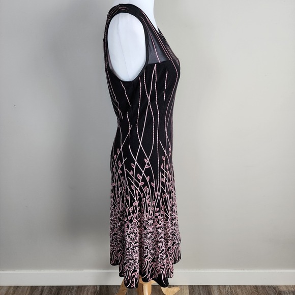 NEW Anna Bella Tea Dress Womens‎ Small Midi Feminine Light Flowy Cocktail Party - Picture 4 of 16